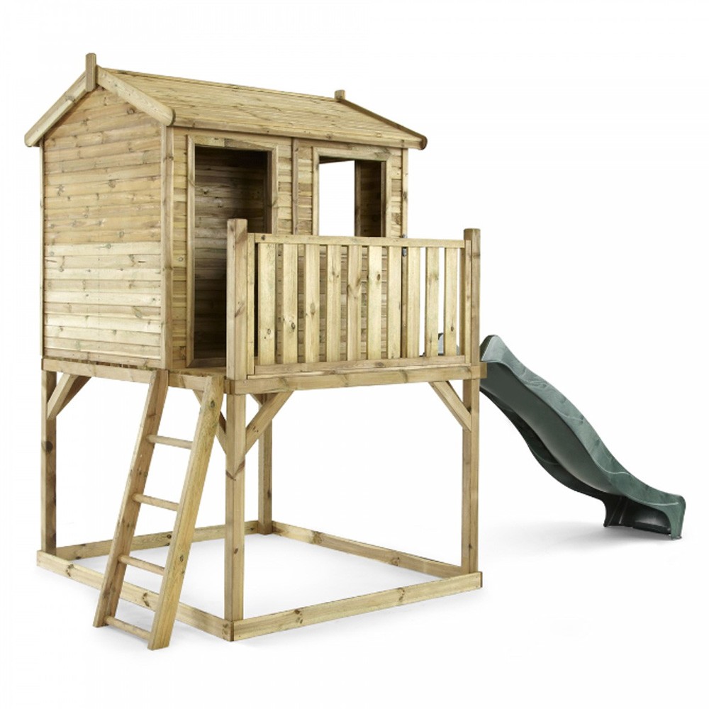 raised wooden playhouse