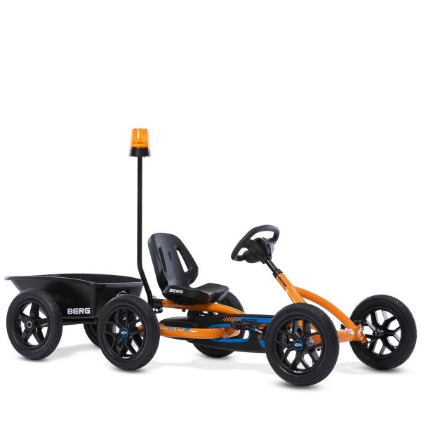 BERG Buddy B Orange with Trailer L and FREE Flashing Light