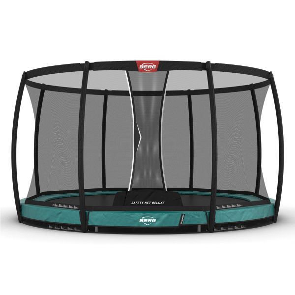 BERG Champion InGround 430 14ft Green with safety Net Deluxe - 8715839084429